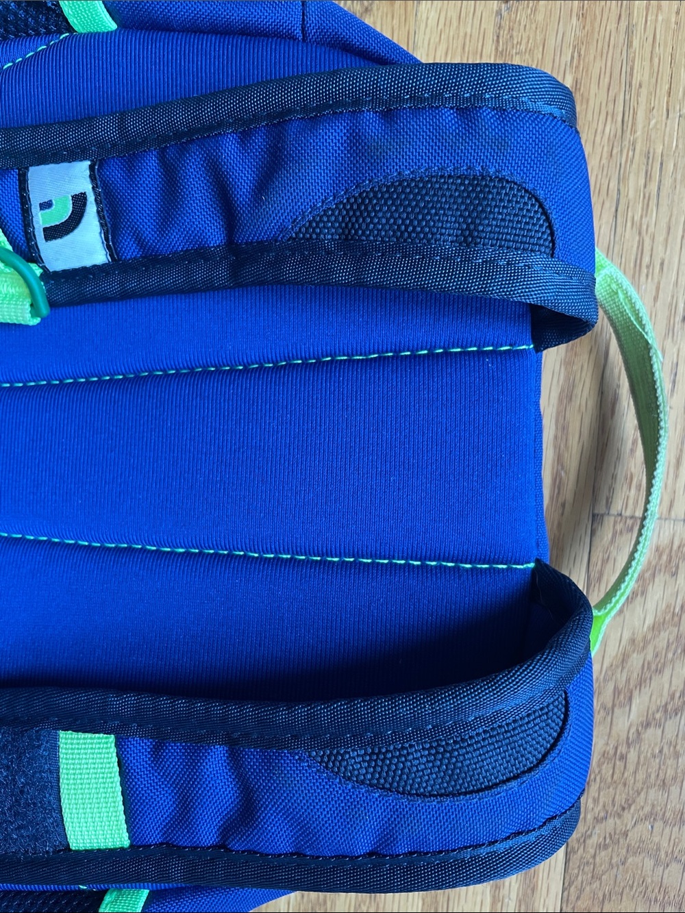 The North Face Kids Sprout Backpack in Blue and Lime - Picture 7 of 16